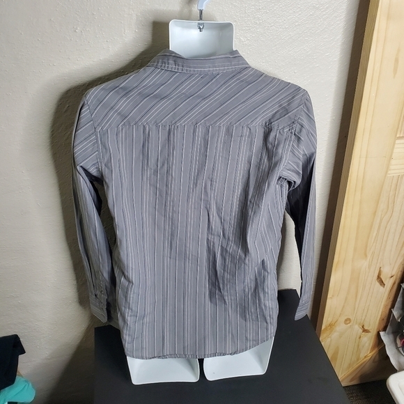 Tony Hawk Button Front Shirt Boys XL Casual Long Sleeve Cotton Grey - Picture 10 of 11
